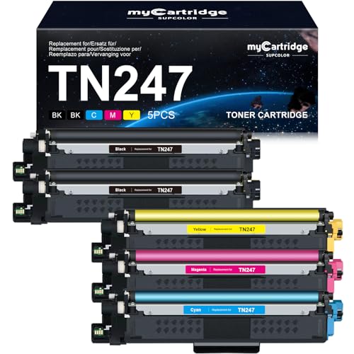 myCartridge SUPCOLOR TN-243CMYK TN247 Recycelte Tonerkartuschen Kompatibel für Toner Brother MFC L3750CDW MFC-L3770CDW DCP-L3550CDW HL-L3230CDW Brother MFC L3750CDW Toner (2 Schwarz Cyan Gelb Magenta) von myCartridge SUPCOLOR