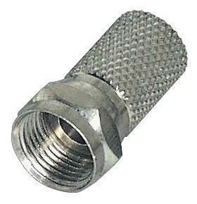 25 x F-Stecker 8,2 mm für 110–130dB Kabel mit 4 Fach Schirmung 25 F-Stecker von Transmedia