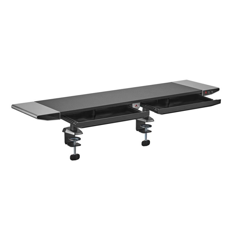 My Wall Hyper Gaming Monitor Rack - bis 20 kg 2 eingebaute Schubladen von myWall