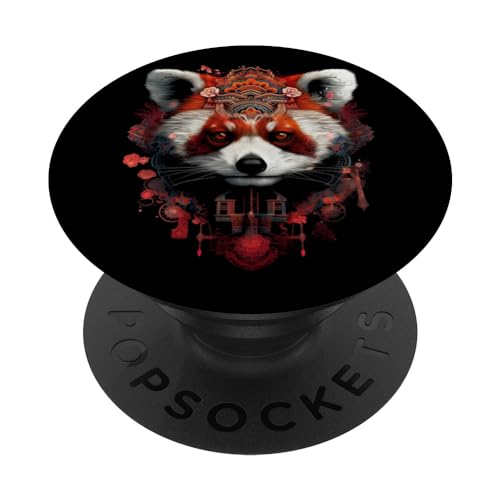 Red Panda Art - Tier Red Panda PopSockets mit austauschbarem PopGrip von @n!mal