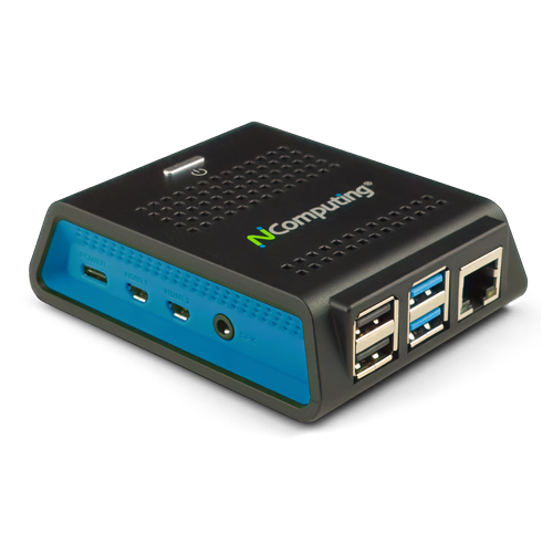NComputing RX-series RX420 (RDP) - USFF - keine CPU - RAM 0GB - keine HDD - GigE - WLAN: 802,11a/b/g/n/ac - Monitor: keiner (500-0184) von nComputing