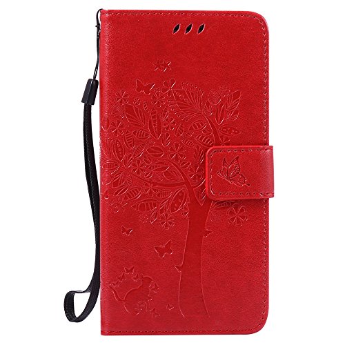 Nancen Compatible with Handyhülle Galaxy J5 2016 / SM-J510 Flip Schutzhülle Zubehör Lederhülle mit Silikon Back Cover PU Leder Handytasche von nancencen