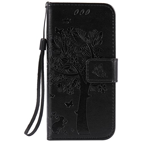 Nancen Compatible with Handyhülle iPhone 7 iPhone 8 Flip Schutzhülle Zubehör Lederhülle mit Silikon Back Cover PU Leder Handytasche von nancencen