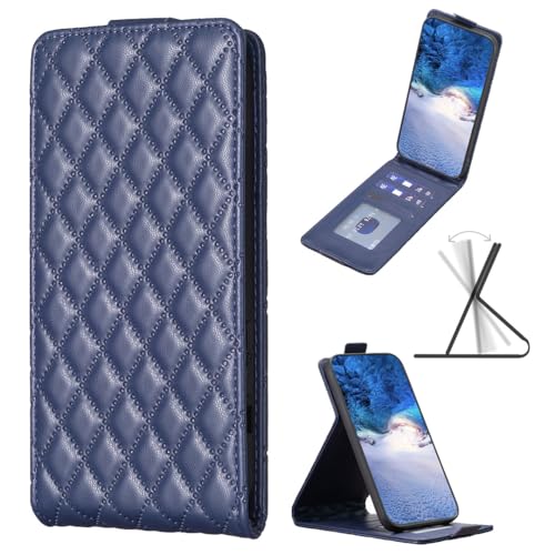 nancencen Handyhülle Kompatibel mit Xiaomi Poco F3 Premium Leder Hülle, Modisch Flip Case mit [3 Kartenfächer] [Standfunktion] Outdoor Sturzfeste Schutzhülle (Blau) von nancencen