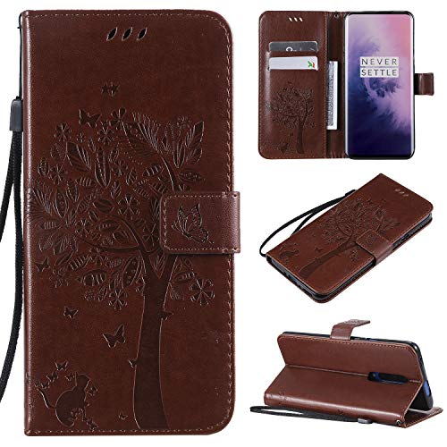 nancencen Hülle Kompatibel mit OnePlus 7 Pro, Flip-Case Handytasche - Standfunktion Brieftasche und Kartenfächern - Baum und Katze - Light Brown nancencen Hülle Kompatibel mit OnePlus 7 Pro, Flip-Case Handytasche - Standfunktion Brieftasche und Kartenfächern - Baum und Katze - Light Brown von nancencen