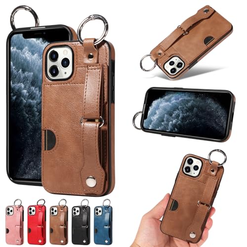 nancencen Hülle Kompatibel mit iPhone 11 Pro Handyhülle, Silikon und PU Leder Schutzhülle mit Ringschnalle Kartenfach, Weiches Futter aus ultrafeiner Faser Stoßfest Case, Braun nancencen Hülle Kompatibel mit iPhone 11 Pro Handyhülle, Silikon und PU Leder Schutzhülle mit Ringschnalle Kartenfach, Weiches Futter aus ultrafeiner Faser Stoßfest Case, Braun von nancencen