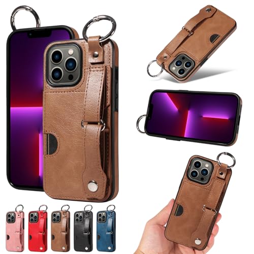 nancencen Hülle Kompatibel mit iPhone 13 Pro Handyhülle, Silikon und PU Leder Schutzhülle mit Ringschnalle Kartenfach, Weiches Futter aus ultrafeiner Faser Stoßfest Case, Braun nancencen Hülle Kompatibel mit iPhone 13 Pro Handyhülle, Silikon und PU Leder Schutzhülle mit Ringschnalle Kartenfach, Weiches Futter aus ultrafeiner Faser Stoßfest Case, Braun von nancencen