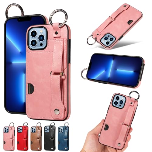 nancencen Hülle Kompatibel mit iPhone 13 Pro Max Handyhülle, Silikon und PU Leder Schutzhülle mit Ringschnalle Kartenfach, Weiches Futter aus ultrafeiner Faser Stoßfest Case, Pink nancencen Hülle Kompatibel mit iPhone 13 Pro Max Handyhülle, Silikon und PU Leder Schutzhülle mit Ringschnalle Kartenfach, Weiches Futter aus ultrafeiner Faser Stoßfest Case, Pink von nancencen