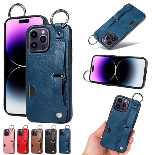 nancencen Hülle Kompatibel mit iPhone 14 Pro Max Handyhülle, Silikon und PU Leder Schutzhülle mit Ringschnalle Kartenfach, Weiches Futter aus ultrafeiner Faser Stoßfest Case, Blau nancencen Hülle Kompatibel mit iPhone 14 Pro Max Handyhülle, Silikon und PU Leder Schutzhülle mit Ringschnalle Kartenfach, Weiches Futter aus ultrafeiner Faser Stoßfest Case, Blau von nancencen