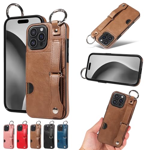 nancencen Hülle Kompatibel mit iPhone 16 Pro Max Handyhülle, Silikon und PU Leder Schutzhülle mit Ringschnalle Kartenfach, Weiches Futter aus ultrafeiner Faser Stoßfest Case, Braun nancencen Hülle Kompatibel mit iPhone 16 Pro Max Handyhülle, Silikon und PU Leder Schutzhülle mit Ringschnalle Kartenfach, Weiches Futter aus ultrafeiner Faser Stoßfest Case, Braun von nancencen