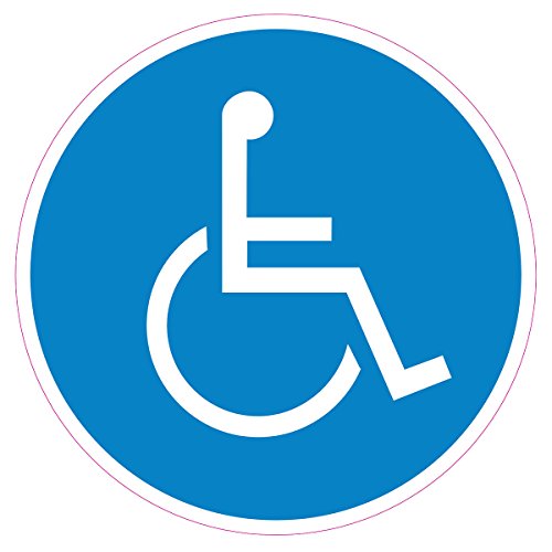 nastyle Rollstuhl Aufkleber - Blau, Vinyl, Dekoration, Aufkleber, Sticker, Wandmontage, Türhalterung, Parkplatz, formell nastyle Rollstuhl Aufkleber - Blau, Vinyl, Dekoration, Aufkleber, Sticker, Wandmontage, Türhalterung, Parkplatz, formell von nastyle