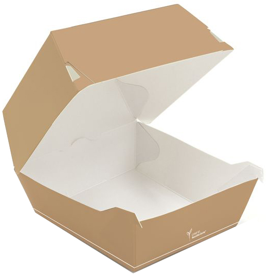 NATURE Star Burgerbox Carta, Klappdeckel, 140 x 140 x 85 mm von nature star