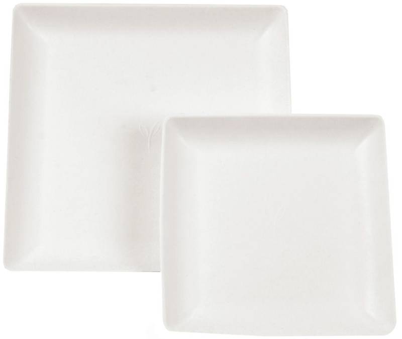 NATURE Star Zuckerrohr-Teller Eleganza, quadratisch, 220 mm von nature star