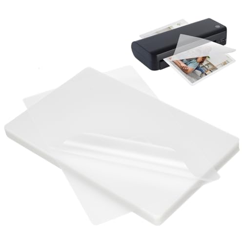NBEADS Laminierfolien aus Kunststoff, Thermo-Laminierfolien, Foto-Schutzfolien für Fotos und Notizen, 24 x 16 x 0 cm, 100 Stück von nbeads