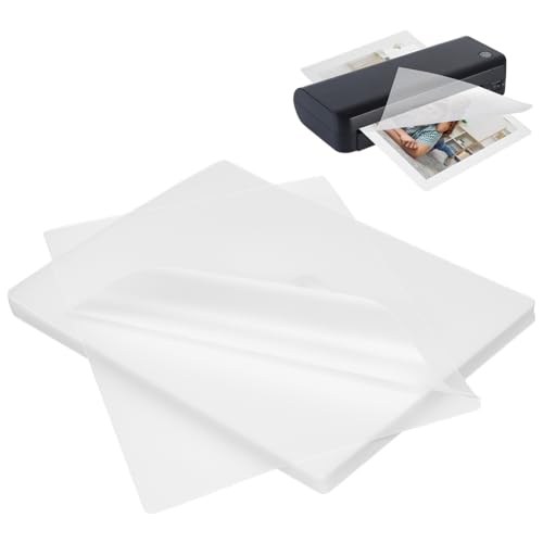 NBEADS Laminierfolien aus Kunststoff, Thermo-Laminierfolien, Foto-Schutzfolien für Fotos und Notizen, 26,3 x 21,4 x 0 cm, 100 Stück von nbeads
