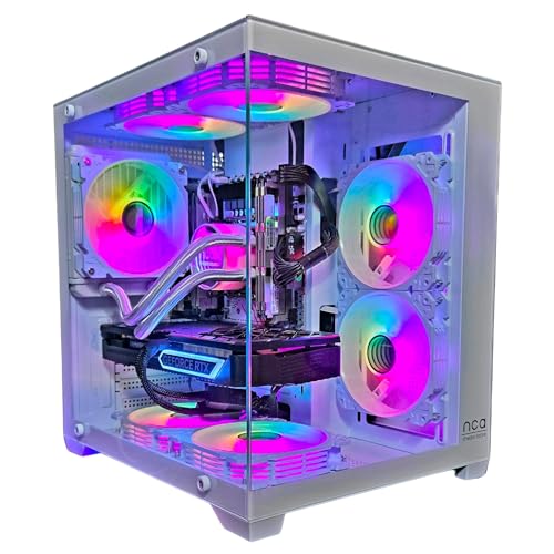 Gaming PC White | Intel i9 5GHz | RTX 4070 SUPER | 64GB RAM 2TB SSD | RGB Lüfter mit Controller | Wasserkühlung | Windows 11 | WLAN 5 Gaming PC White | Intel i9 5GHz | RTX 4070 SUPER | 64GB RAM 2TB SSD | RGB Lüfter mit Controller | Wasserkühlung | Windows 11 | WLAN 5 von nca the pc store