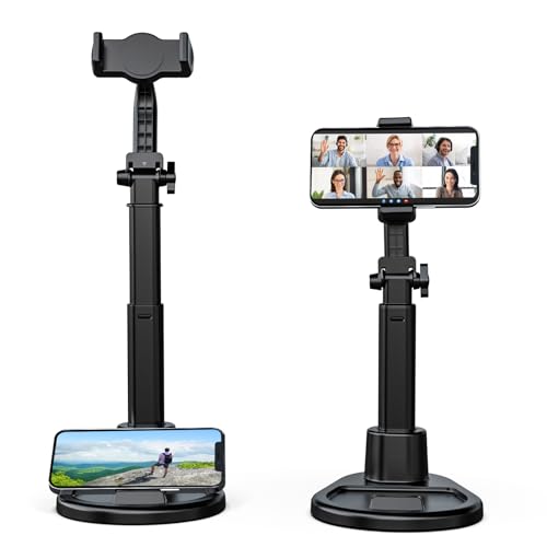nediea Handy Ständer Tisch, Höhenverstellbare Handyhalterung Schreibtisch für Filmen, 360 Grad Drehbar Handyhalter, Klemme Handyständer, Kompatibel mit 4-7 Zoll Handys (T13-Klemme) von nediea