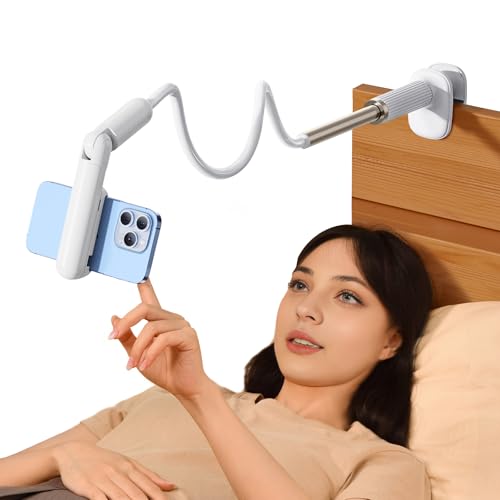 nediea Schwanenhals-Telefonhalterung für Bett, flexible Handyhalterung für den Schreibtisch, lange Handyhalterung mit faulem Arm und 360° drehbarer Mini-Klemme, kompatibel mit 4-6,8 Zoll Geräten (110 nediea Schwanenhals-Telefonhalterung für Bett, flexible Handyhalterung für den Schreibtisch, lange Handyhalterung mit faulem Arm und 360° drehbarer Mini-Klemme, kompatibel mit 4-6,8 Zoll Geräten (110 von nediea