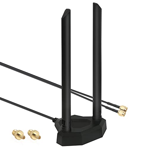 Nelawya 4G LTE Antenne 8dBi SMA/TS9 Adapter Omnidirektionale Netzwerkantenne mit 2M RG174 Kabel Magnetfuß für kabellosen mobilen industriellen Router Netgear Huawei ZTE TP-Link Cellular Gateway Modem von nelawya