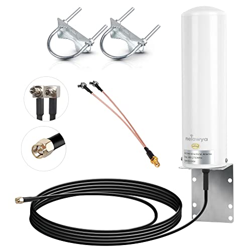 Nelawya 4G LTE Netzwerk Antenne High Gain 10-12dBi Long Range Antenne mit SMA Stecker/Dual TS9 Stecker für Netgear Nighthawk M1 MR1100 von nelawya