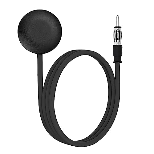 Nelawya Auto Radio Antenne FM Windschutzscheibe Antenne Universal FM Auto Antennen mit DIN Stecker 3M Verlängerungskabel für Fahrzeug Auto LKW SUV Radio Stereo von nelawya