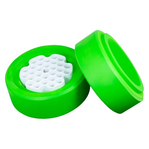 CellCamper Polyurethan Mini Einfrierbox für Zellen, Fasst 30 x 5,0ml Kryoröhrchen, Hellgrün, 16.5cm Höhe, 11.8cm Durchmesser von CellCamper
