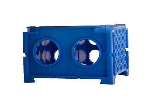 Moonlab-4-0005 Rotating Vario-Rack für Reaktionsgefäße, PP, autoklavierbar, 109 mm x 68 mm x 109 mm, Blau von neoLab