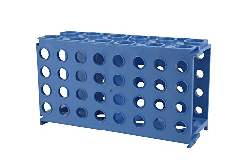 Moonlab-4-0034 Multi-Rack für Reaktionsgefäße, PP, autoklavierbar, -80 Grad C bis, 176 mm x 90 mm x 66 mm, Blau von neoLab