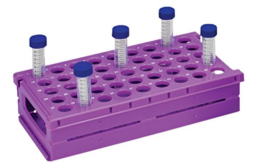 Moonlab-4-0062 Rack für Zentrifugenröhrchen, faltbar, 15 mL, 45 Plätze, Lila von neoLab