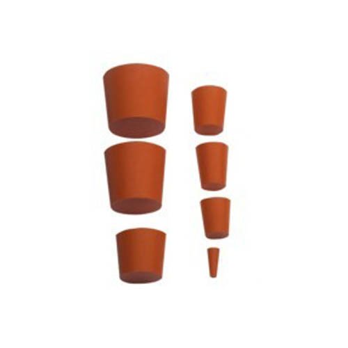 Deutsch & Neumann Gummistopfen, Rot, 16,5mm Durchmesser, 20mm Höhe, 10 Stück von neoLab