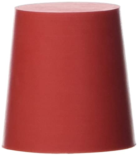 Deutsch & Neumann Gummistopfen, Rot, 29mm Durchmesser, 30mm Höhe, 5 Stück von neoLab