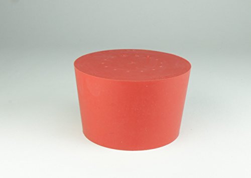 neoLab 1-1029 Gummistopfen, 75.5 mm x 64.5 mm, 55 mm hoch, Rot von neoLab