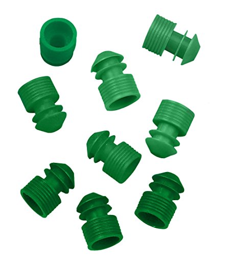 neoLab Polyethylen Lamellengriffstopfen, Grün, 12mm x 20mm, 100 Stück von neoLab