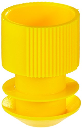neoLab Polyethylen Lamellengriffstopfen, Gelb, 16mm x 25mm, 100 Stück von neoLab