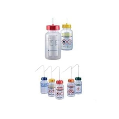 Kautex LDPE "Dest Wasser" 3-sprachiger Aufdruck Spritzflasche, 500ml Kapazität, 77mm Durchmesser Kautex LDPE "Dest Wasser" 3-sprachiger Aufdruck Spritzflasche, 500ml Kapazität, 77mm Durchmesser von Kautex