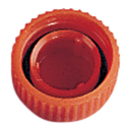 neoLab Polypropylen Schraubkappe mit Dichtung, Orange, 500 Stück von neoLab