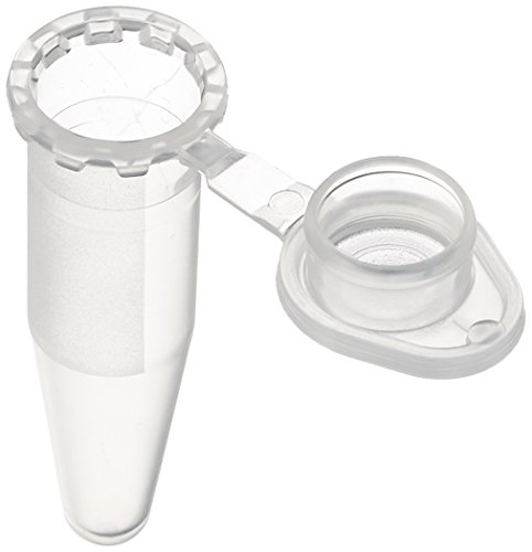 neoLab Polypropylen Reaktionsgefäße mit Deckel, Transparent, Großpackung, 1.5ml Kapazität, 40.8mm Höhe, 3000 Stück von neoLab