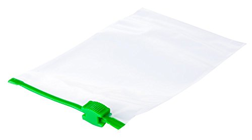 neoLab LDPE Ziplock Beutel mit Verschluss Grün, Transparent, 310mm x 220mm, 100 Stück von neoLab