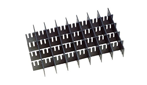 neoLab Polypropylen Rastereinsatz für 40 x 100ml Flaschen, Schwarz, 500mm x 300mm x 80mm neoLab Polypropylen Rastereinsatz für 40 x 100ml Flaschen, Schwarz, 500mm x 300mm x 80mm von neoLab