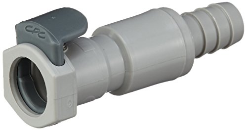 neoLab 2-0801 Schnellkupplung mit Absperrung, PP, 1/4 Zoll, Mutterteil 9,6 mm Durchmesser von neoLab