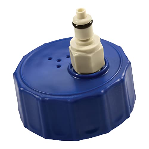neoLab HDPE Schraubverschluss mit Stecktülle ohne 1/4" Absperrung, Vaterteil, Blau, GL45 Gewinde, 51.8mm Durchmesser neoLab HDPE Schraubverschluss mit Stecktülle ohne 1/4" Absperrung, Vaterteil, Blau, GL45 Gewinde, 51.8mm Durchmesser von neoLab