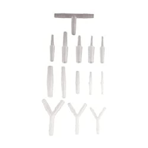 neoLab Polyamid Schlauchverbinder für 4mm-7mm/7mm-10mm Innendurchmesser, Transparent, 10 Stück von neoLab