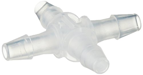 neoLab Polypropylen Kreuzverbinder für 3mm Schlauch Innendurchmesser, Weiß, 10 Stück von neoLab