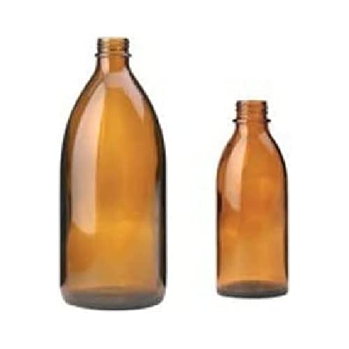 neoLab 2-1464 Enghals-Schraubflasche ohne Schraubverschluss, DIN 25, 500 mL, Braun von neoLab