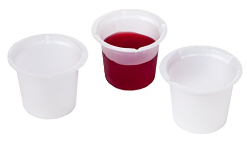 neoLab Einmal-Becher aus Polystyrene, 20 ml Kapazität, Transparent, 42mm Durchmesser, 32mm Höhe, 500 Stück von neoLab
