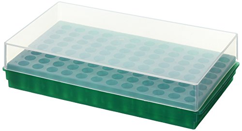 neoLabLine Polypropylen Combi-Rack mit 96 Plätze für Reaktionsgefäße, Autoklavierbar, Grün von neoLab