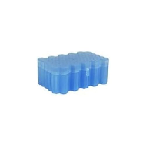 neoLab Polypropylen Wabenbox mit Deckel für 50 Röhrchen, Blau, 130 mm x 82 mm x 53 mm, 5 Stück von neoLab
