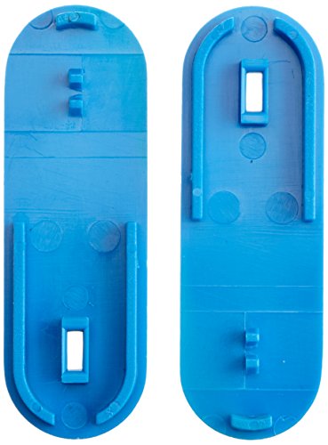 neoLabLine Polycarbonat Klammerpaar zum Seitl. Zusammenstecken von neoStapelRack, Blau, 67 mm x 22 mm, 2 Stück von neoLab
