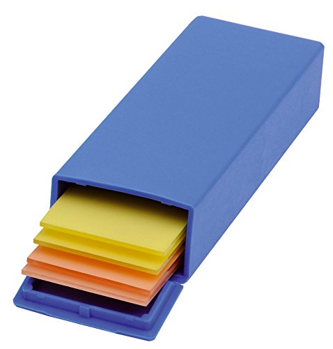 neoLabLine Polypropylene Versandbehälter mit Schließendem Deckel für 5 Objektträger, Blau, 10 Stück von neoLab