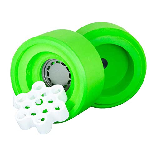 neoLab 2-3736 CellCamper Polyurethan Mini Einfrierbox für Zellen, 12 Kapazität, 5ml Volumen für Gefäße, 16.3cm Höhe x 11.8cm Ø, Hellgrün von neoLab